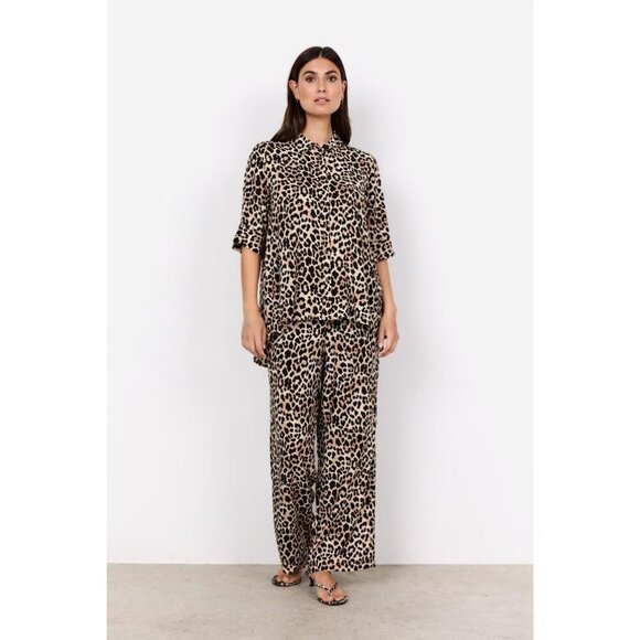 NWT SOYA CONCEPT PIETTA Leopard Trousers - Picture 11 of 12